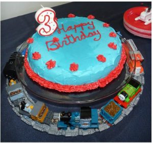 Thomas the Train 3rd Birthday cake